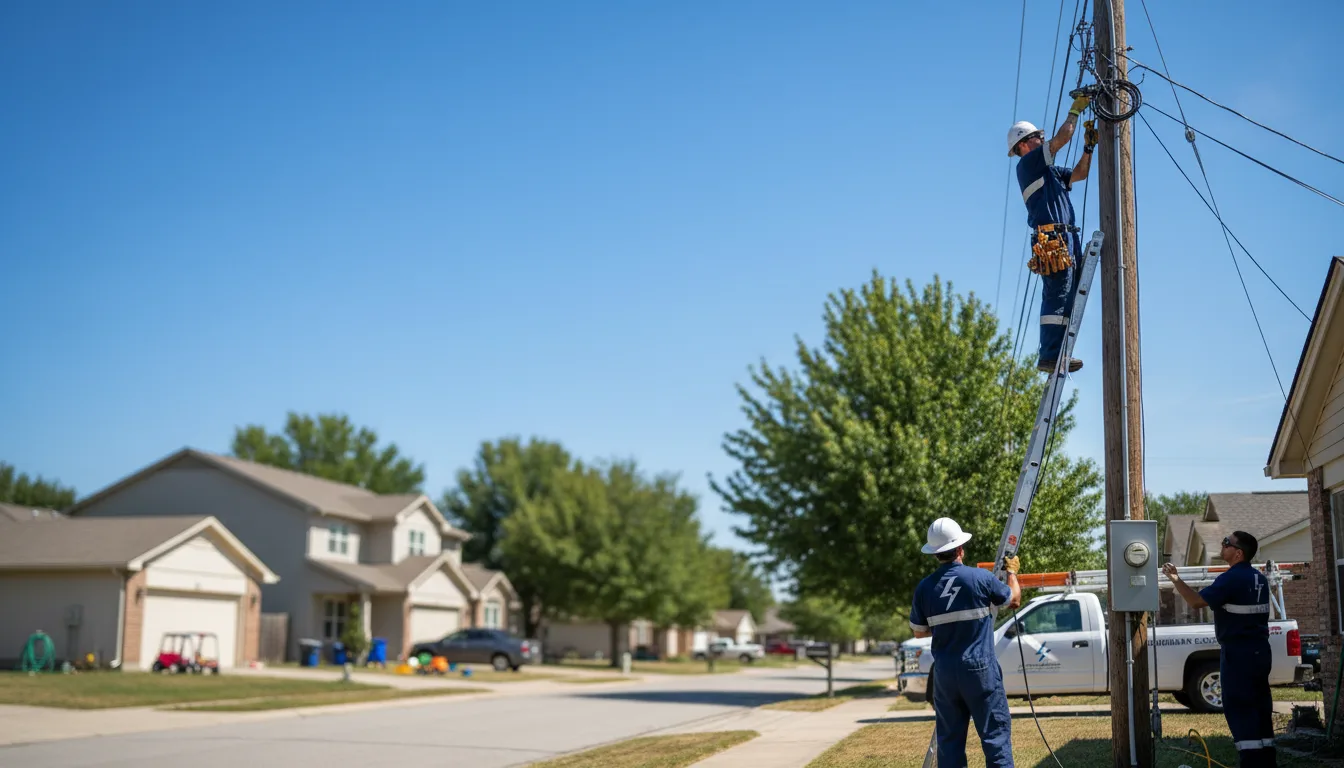 Residential electrician providing installation services in Mazon, IL